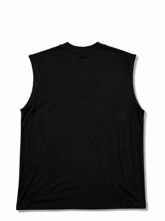 Black TRIMMR Essential Muscle Tee
